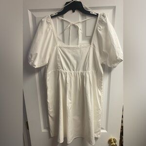 NWT Draper James White 100% Cotton Mini Dress Size Large